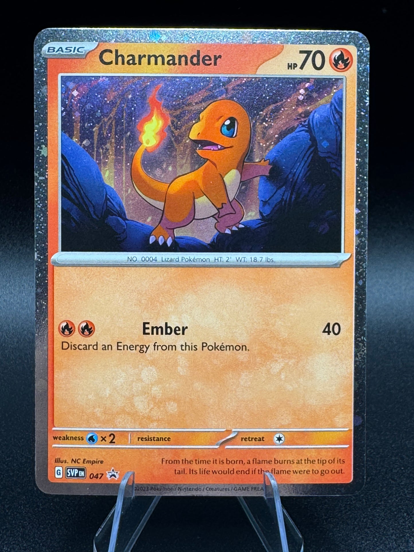 Charmander Cosmos Holo Black Star Promo - SVP047 - Scarlet & Violet Pokemon 2023