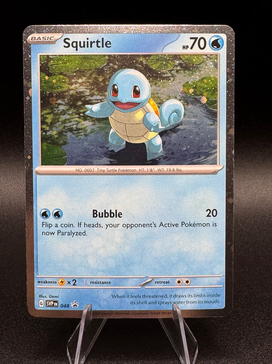 Pokemon TCG Scarlet & Violet 151 Squirtle Cosmos Holo Black Star Promo - SVP048