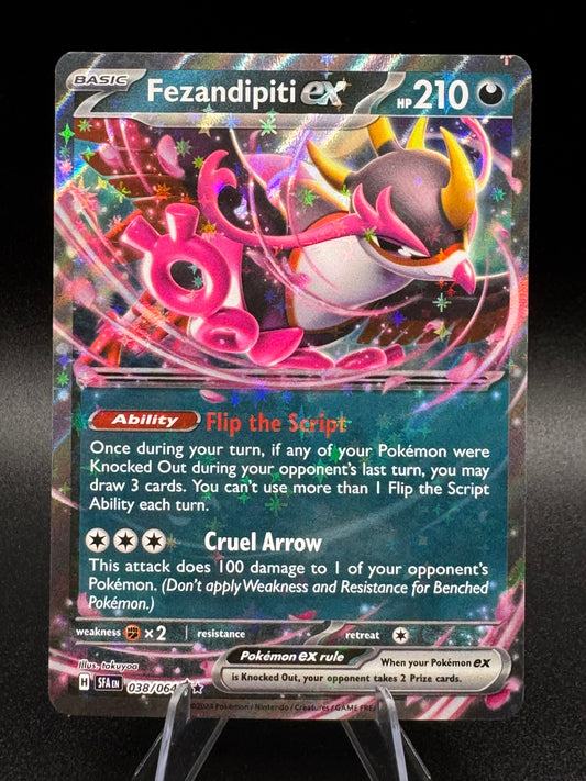 Fezandipiti ex 038/064 - Shrouded Fable - Pokemon TCG - Double Rare NM/M