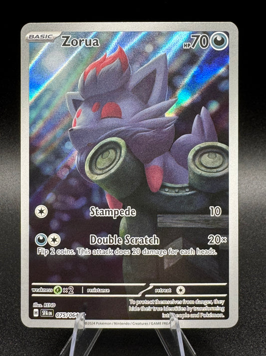 Zorua 075/064 Pokémon TCG Shrouded Fable Illustration Rare NM/M