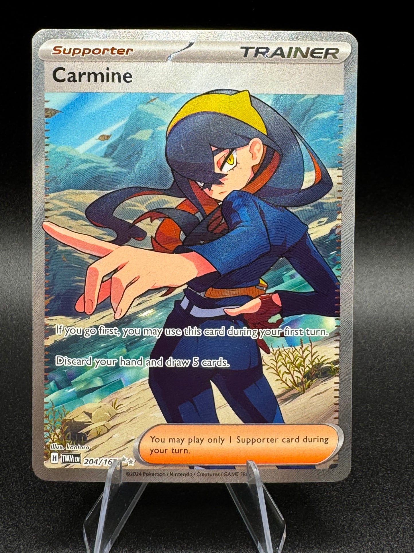 Carmine 204/167 Twilight Masquerade Full Art Ultra Rare Trainer Pokemo JoWiGlitter Carmine 204/167 Twilight Masquerade Full Art Ultra Rare Trainer Pokemo JoWiGlitter