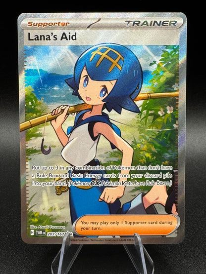 Lana's Aid SV06: Twilight Masquerade Full Art Ultra Rare 207/167 Pokemon Card