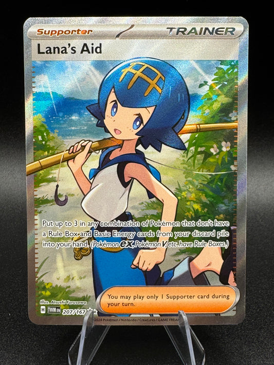 Lana's Aid SV06: Twilight Masquerade Full Art Ultra Rare 207/167 Pokemon Card