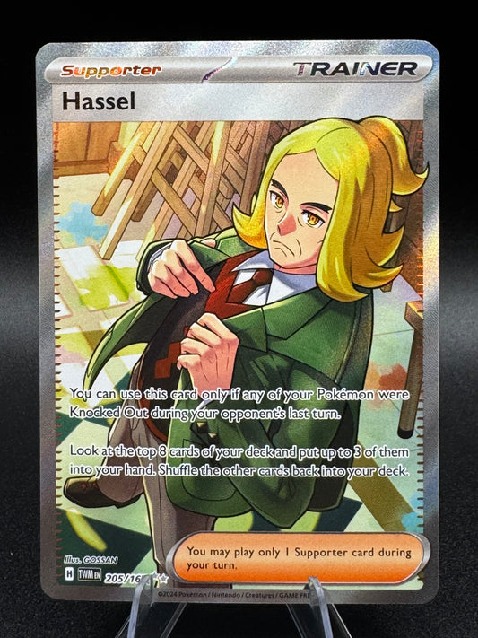 Hassel 205/167 Full Art Trainer Pokemon TCG Twilight Masquerade NM Ultra Rare