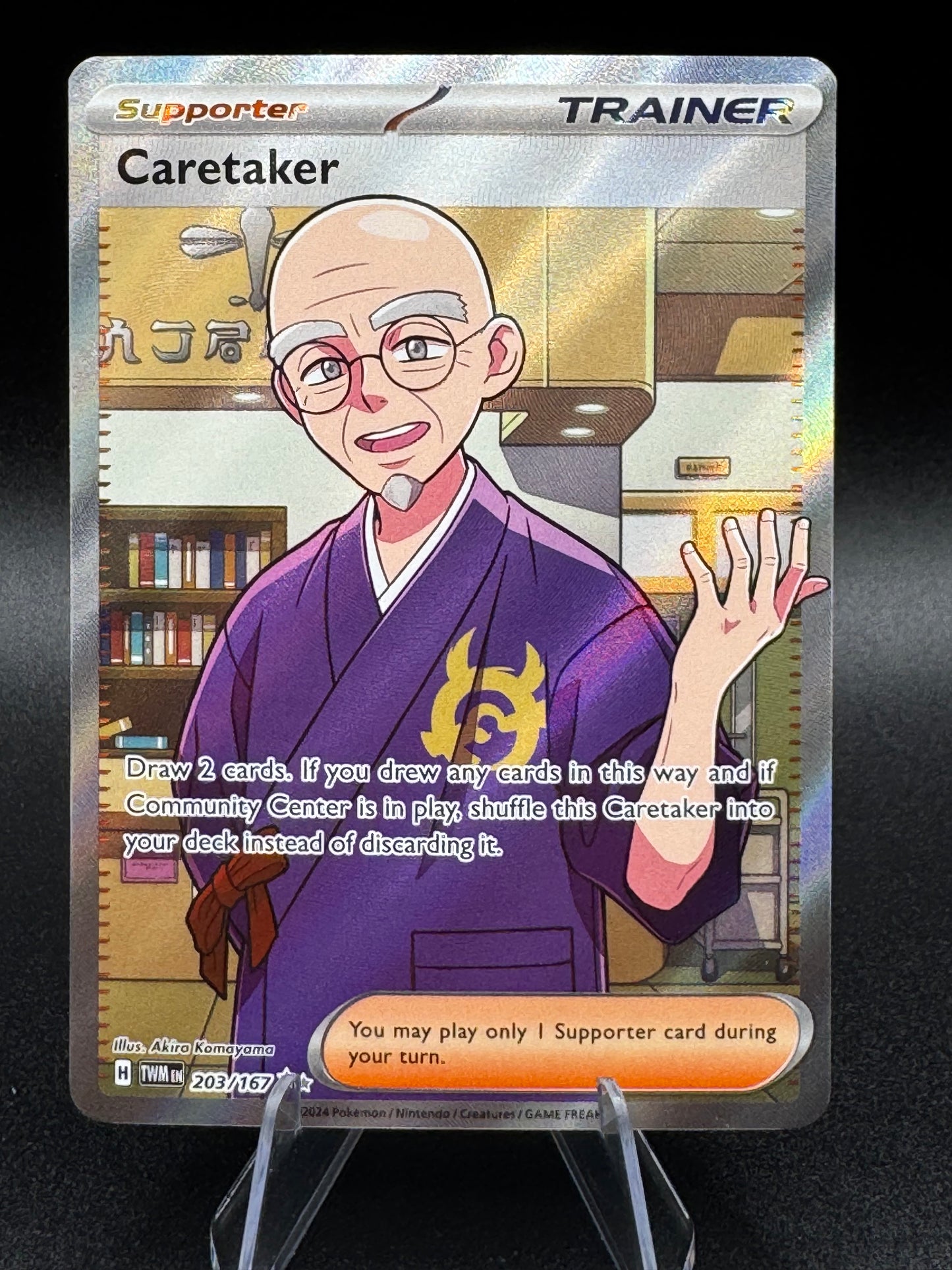 Caretaker 203/167 Pokemon Twilight Masquerade Full Art Trainer NM