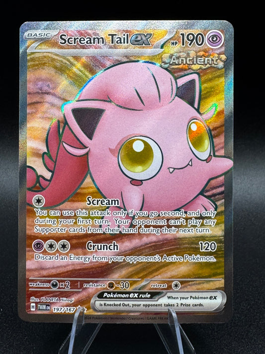 Pokémon TCG - Scream Tail Ex Full Art 197/167 - Twilight Masquerade NM/M