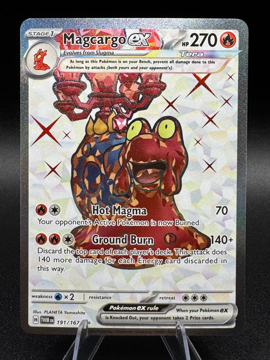 Magcargo ex 191/167 Twilight Masquerade Ultra Rare Full Art Pokemon NM/M
