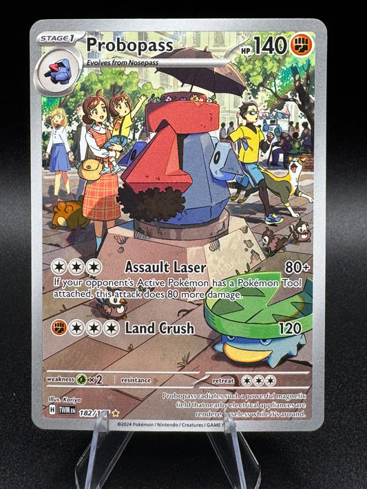 Probopass Pokemon Twilight Masquerade 182/167 Full Art Illustration Rare NM