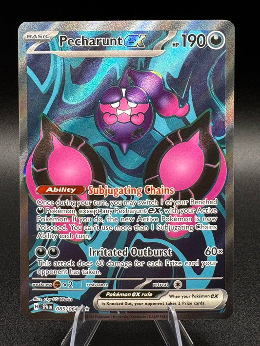 Pokemon TCG S&V Shrouded Fable - Pecharunt Ex Ultra Rare Holo 085/064