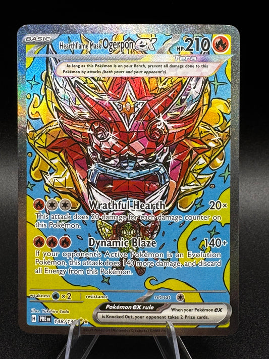 Pokémon TCG Hearthflame Mask Ogerpon ex SIR 148/131 Prismatic Evolutions NM - Single