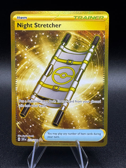 Pokemon TCG - Night Stretcher 251/191 Sv08: Surging Sparks Holo Hyper Rare (NM)