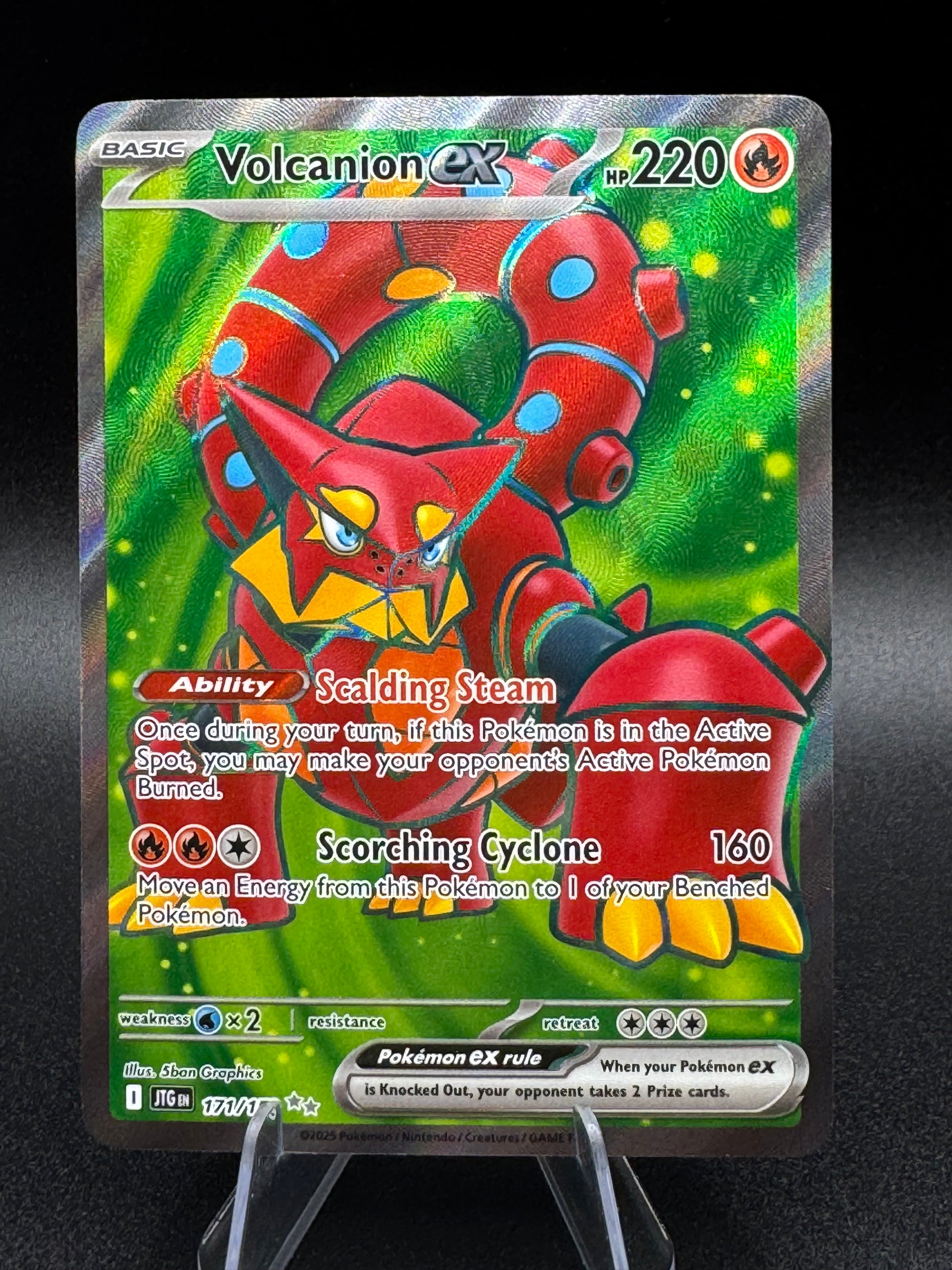 Volcanion Ex - 171/159 Journey Together - Full Art Ultra Rare - Pokemo JoWiGlitter Volcanion Ex - 171/159 Journey Together - Full Art Ultra Rare - Pokemo JoWiGlitter