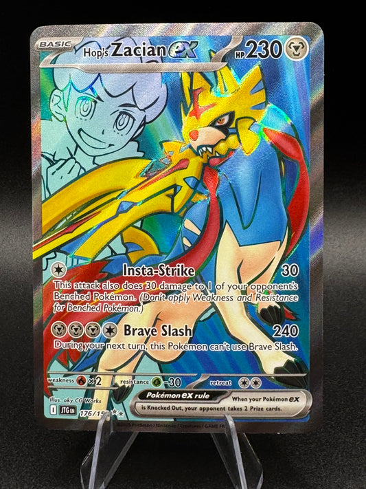 Hop's Zacian ex Full Art # 176  SV Journey Together Pokemon Card NM