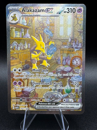Pokémon TCG Alakazam ex 201/165 Scarlet & Violet 151 English SIR NM/M - Single