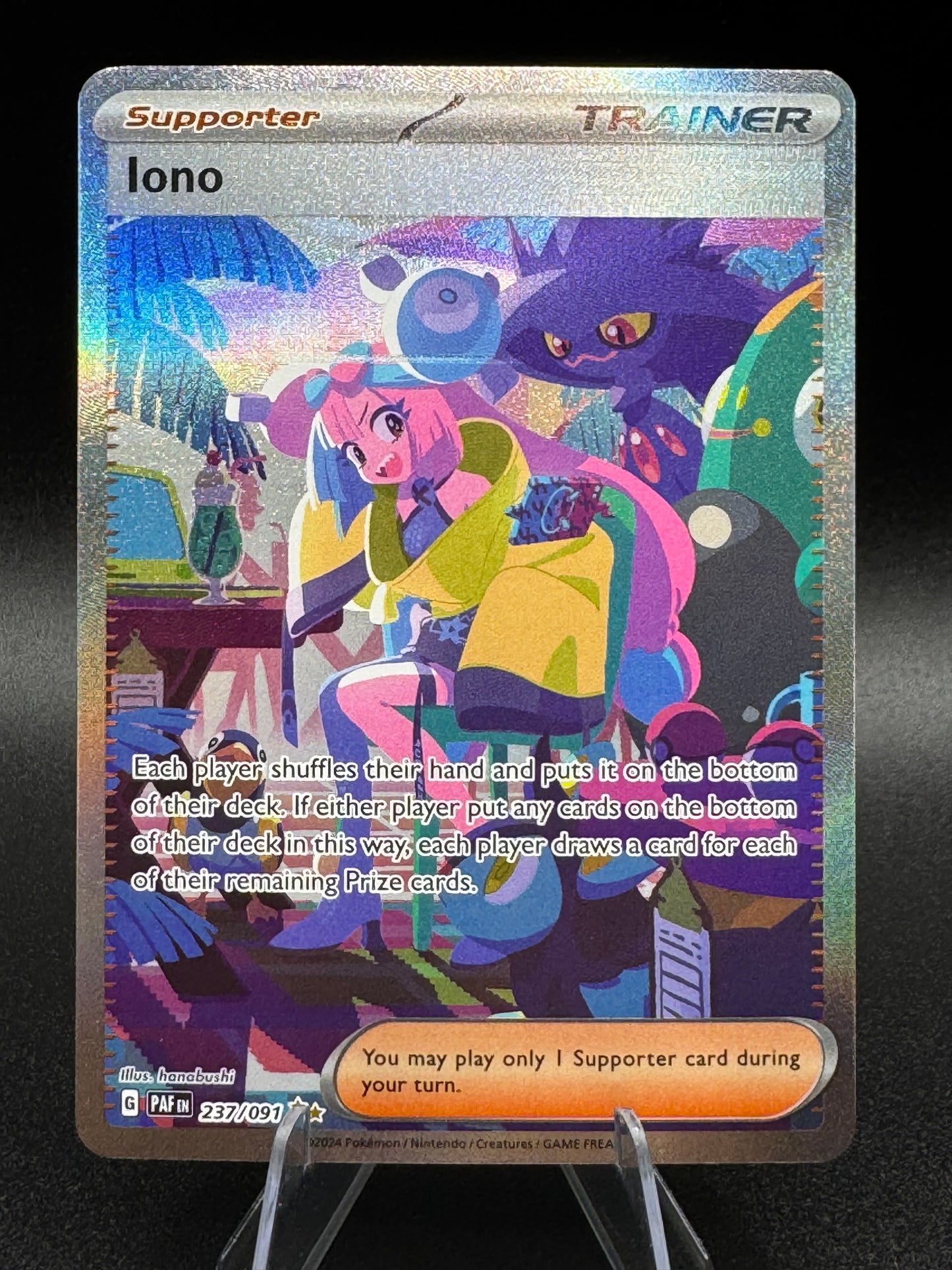 Pokémon TCG Iono S&V: Paldean Fates 237/091 Holo Special Illustration Rare NM/M - Single