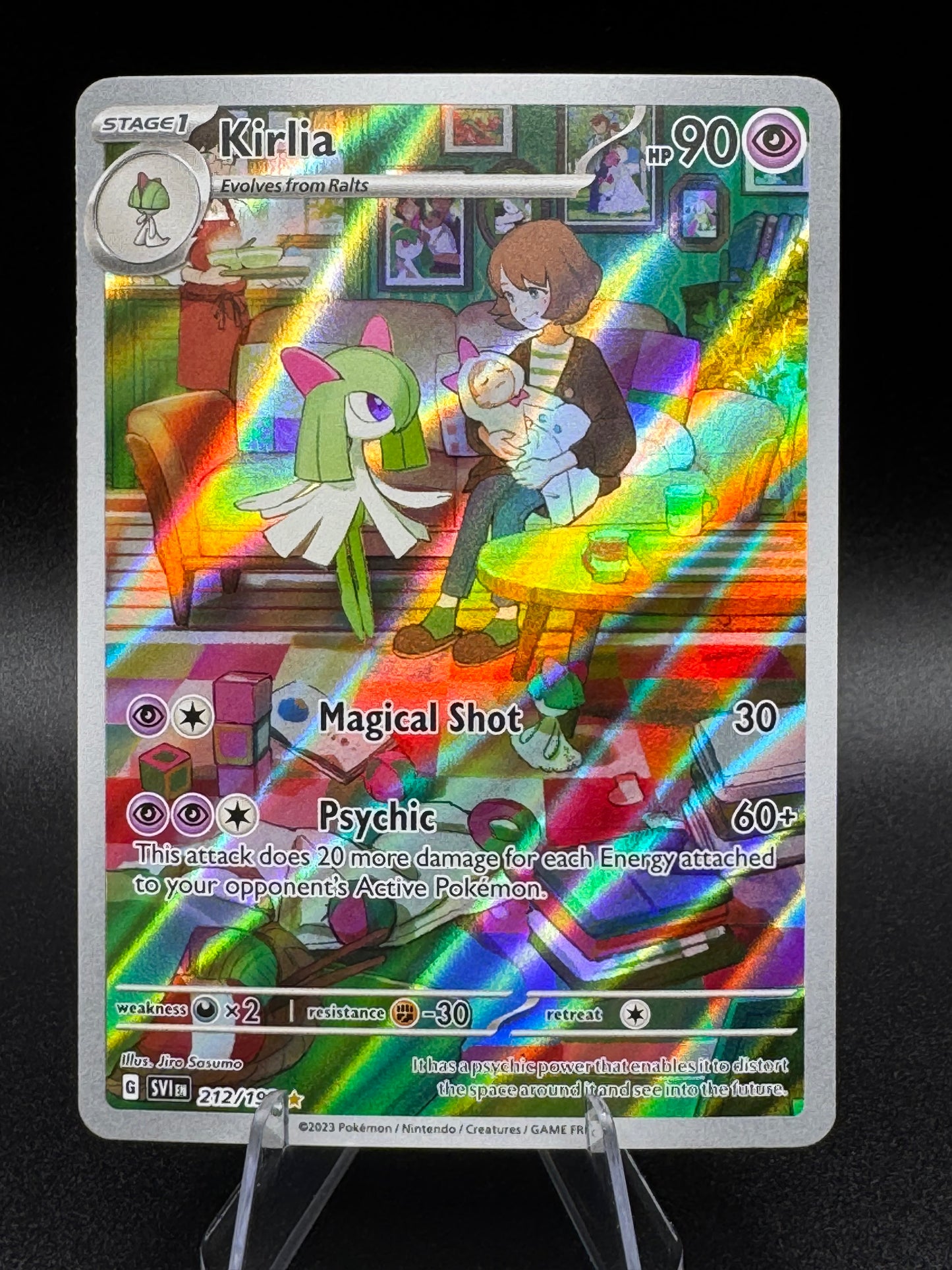 Kirlia 212/198 Illustration Rare Pokémon Scarlet & Violet  Base TCG Near Mint!