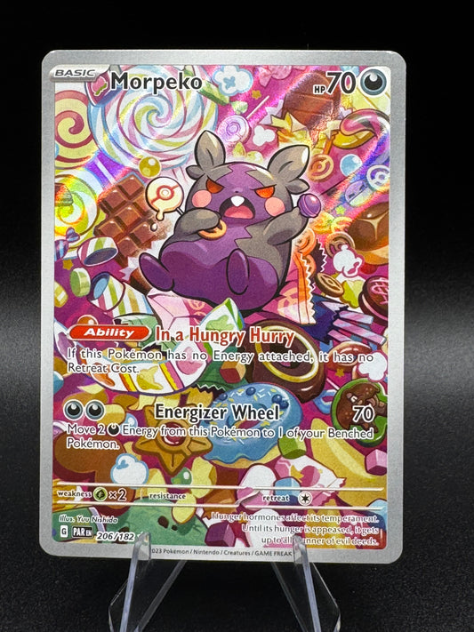 Pokemon Morpeko 206/182 Paradox Rift Illustration Rare NM/M