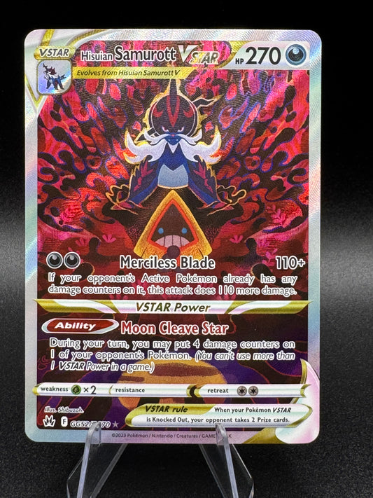 Hisuian Samurott VSTAR GG52/GG70 - Pokemon TCG Crown Zenith NM/M