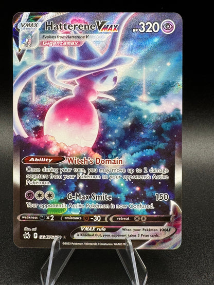 Hatterene VMAX GG47/GG70 Crown Zenith Full Art Pokemon Card NM/M