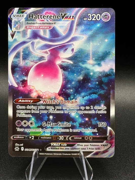Hatterene VMAX GG47/GG70 Crown Zenith Full Art Pokemon Card NM/M