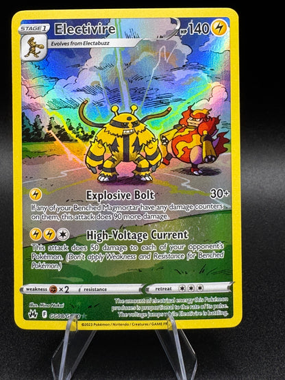 Electivire GG08/GG70 Pokemon Crown Zenith: Galarian Gallery Holo - Near Mint - Single