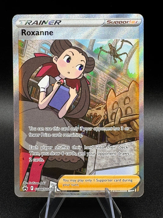 Roxanne GG66/GG70 Crown Zenith Galarian Gallery Full Art Pokemon TCG Card NM/M