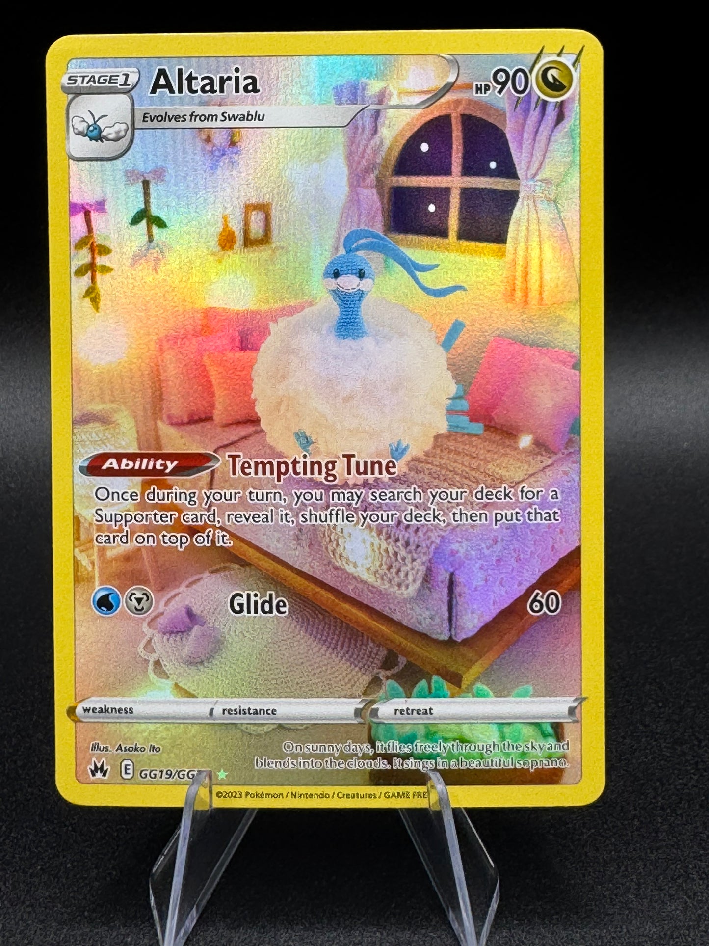 Altaria GG19/GG70 - Crown Zenith Galarian Gallery Holo Rare Pokemon Card NM/M - Single