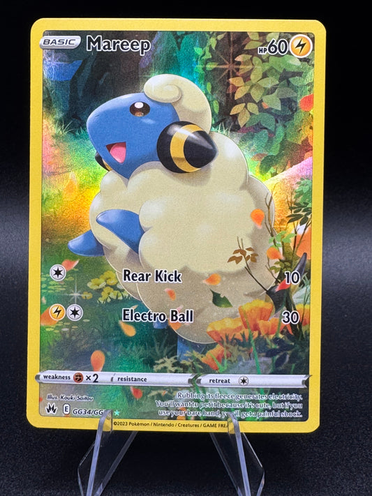 Pokémon TCG Mareep Crown Zenith: Galarian Gallery GG34/GG70 Holo Rare NM/M