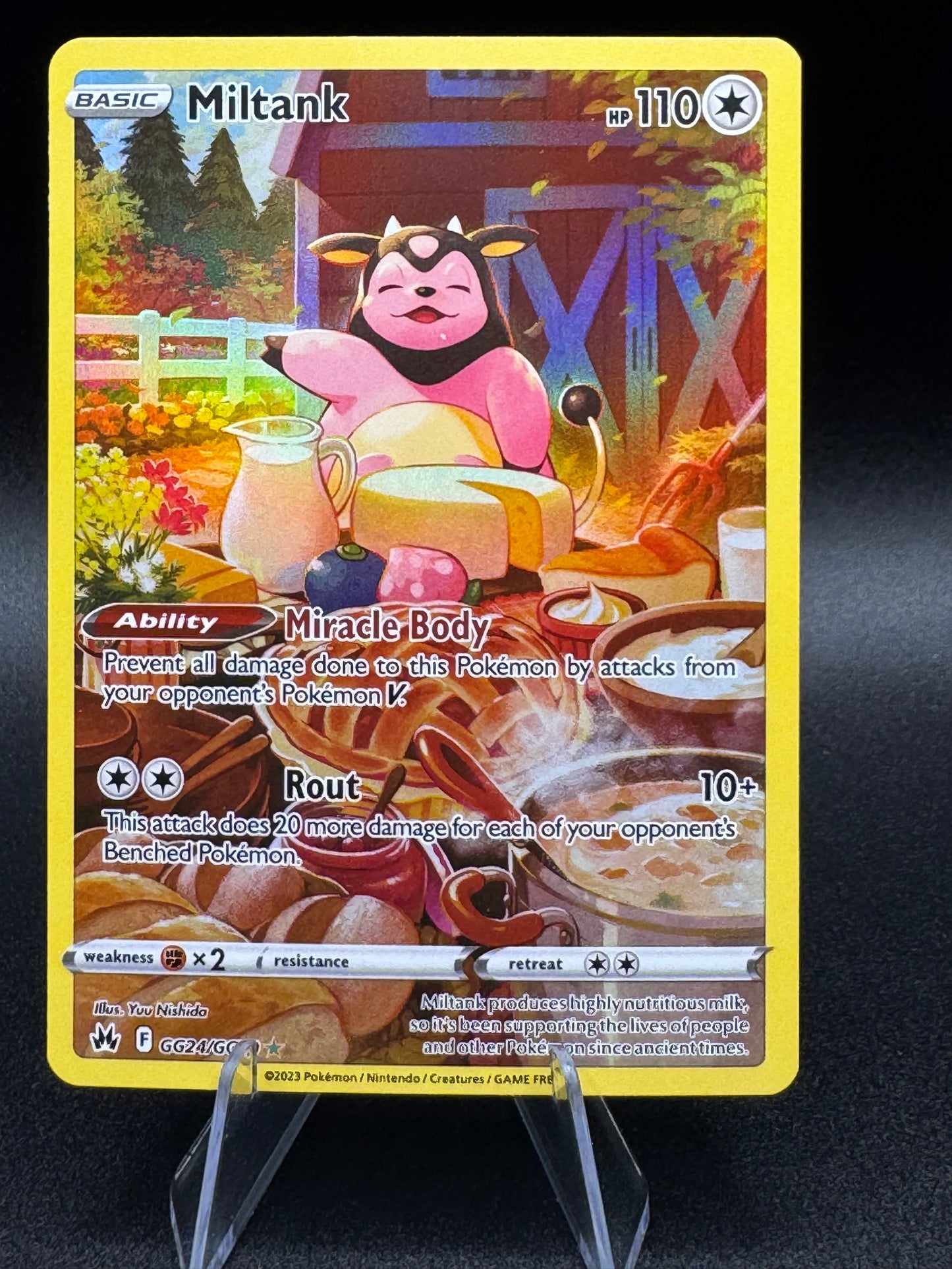 Pokémon TCG Miltank GG24/GG70 Crown Zenith Galarian Gallery Full Art Ultra NM/M - Single