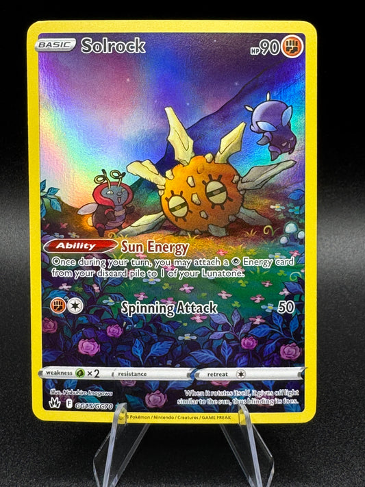 Solrock GG15/GG70 Galarian Gallery Full Art Rare Crown Zenith Pokemon TCG NM