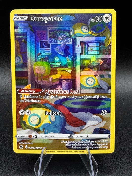 Dunsparce GG23/GG70 Crown Zenith Galarian Gallery Holo Rare Pokemon TCG Card NM