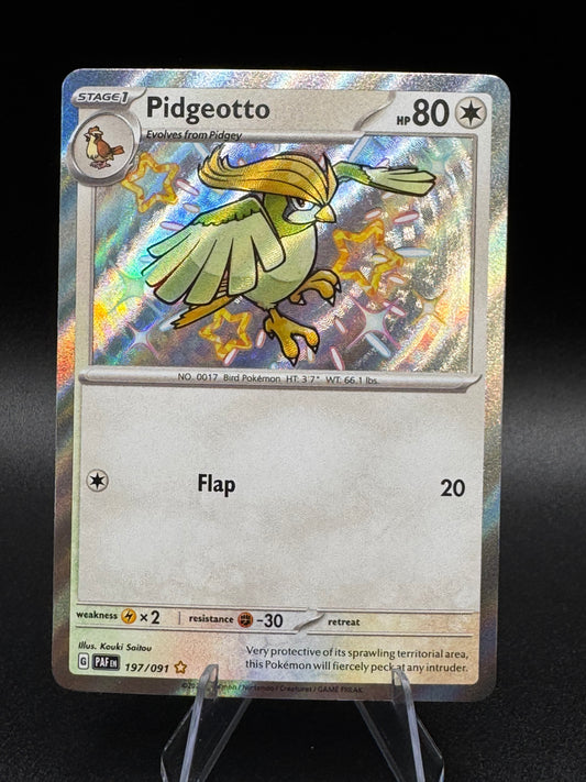 Paldean Fates Pidgeotto 197/091 Baby Shiny Ultra Rare NM - Single