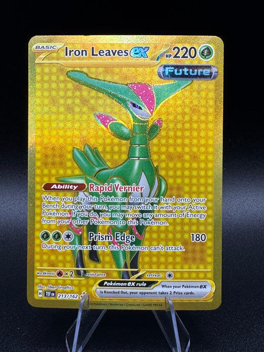 Pokémon TCG-Iron Leaves ex 213/162 Sv05: Temporal Forces Holo Near Mint - Single
