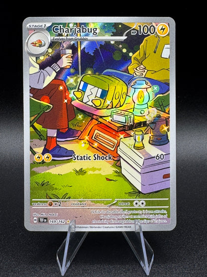 Charjabug 169/162 Illustration Rare Temporal Forces Pokemon Card NM/M - Single