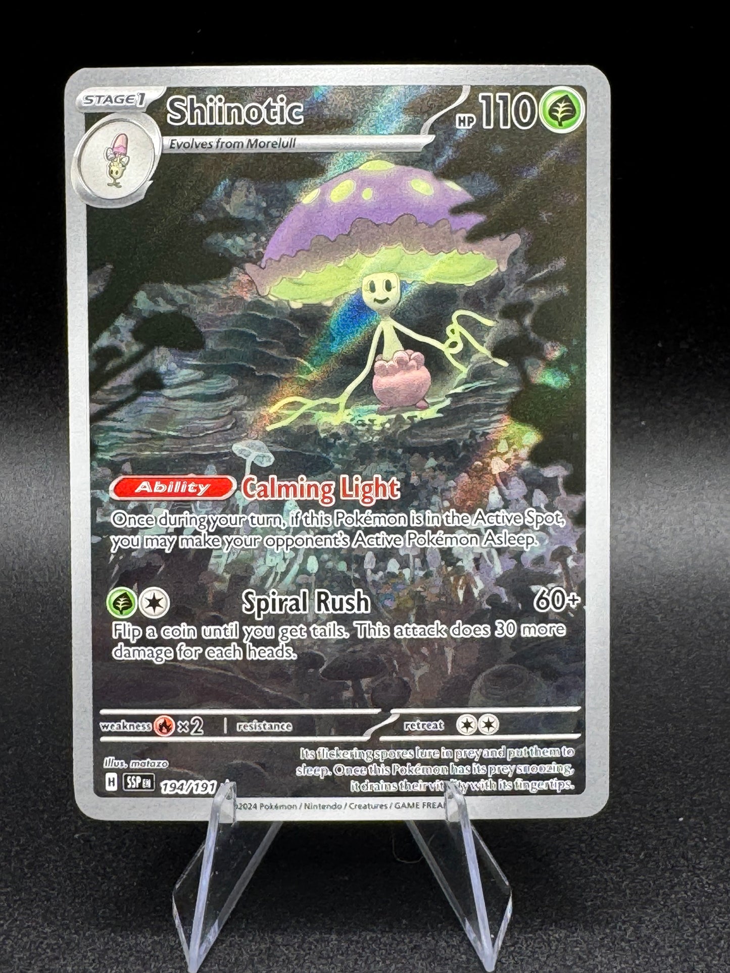Shiinotic - 194/191 Scarlet & Violet Surging Sparks Illus. Rare - NM - POKEMON - Single