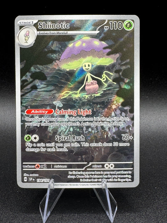 Shiinotic - 194/191 Scarlet & Violet Surging Sparks Illus. Rare - NM - POKEMON - Single