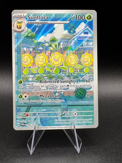 Sunflora 169/167 Full Art Illustration Rare Pokemon Twilight Masquerade NM/M - Single