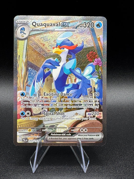 Quaquaval EX 260/193 Special Illustration Rare Paldea Evolved Pokemon- NM/M - Single