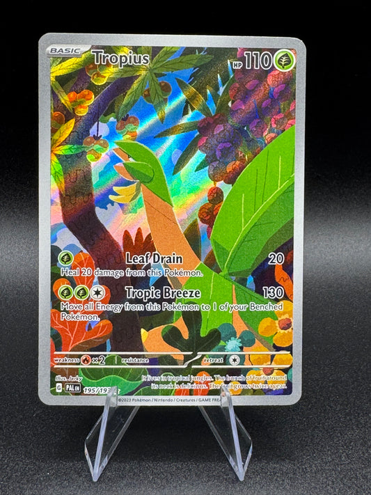 Pokemon Paldea Evolved Tropius 195/193 Illustration Rare NM/M - Single