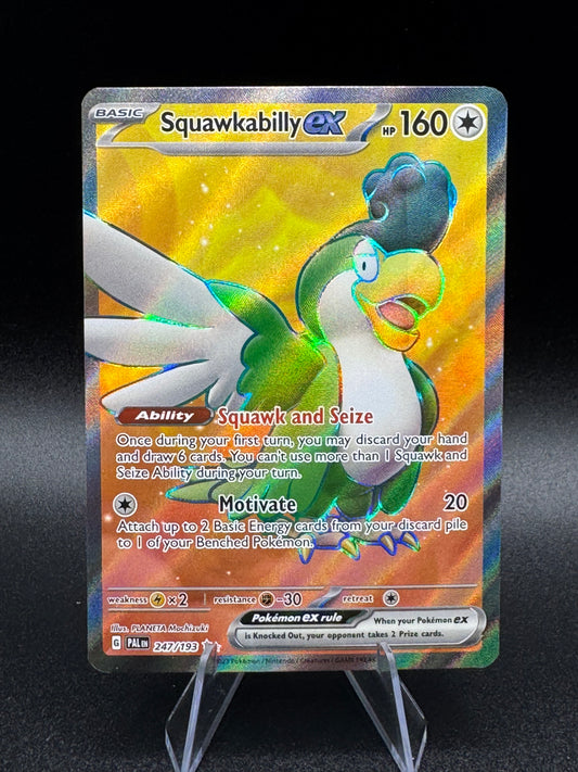 Squawkabilly ex 247/193 Paldea Evolved Ultra Rare Full Art Holo Pokemon TCG NM/M - Single
