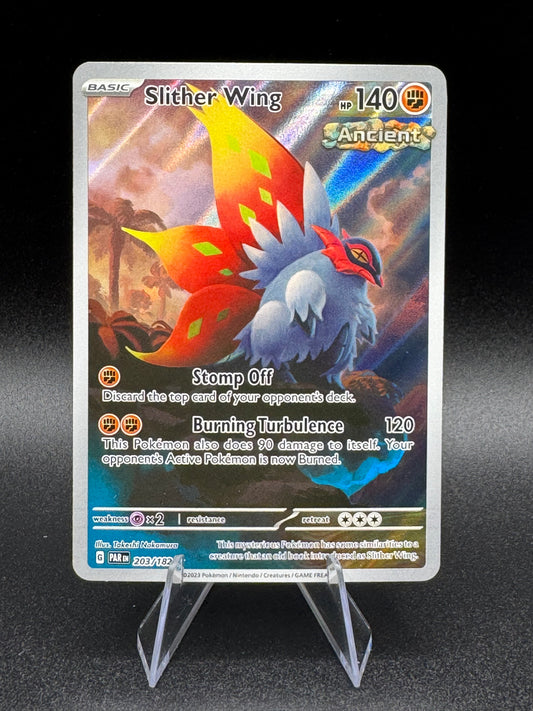 Pokemon Slither Wing 203/182 Paradox Rift Illustration Rare Holo NM - Single