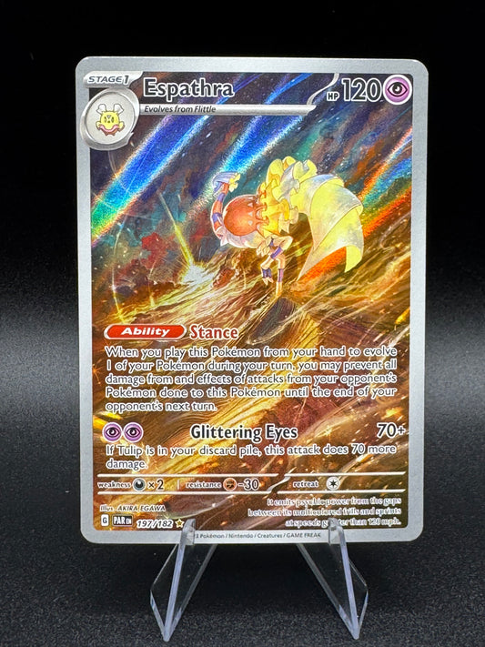 Espathra 197/182 - Pokemon TCG Paradox Rift - Illustration Rare Holo NM - Single