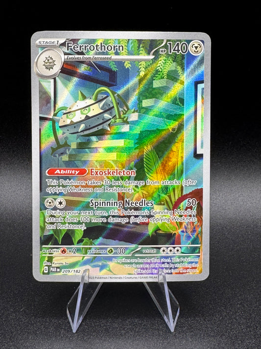 Ferrothorn 209/182 Illustration Rare Pokémon Card - S&V Paradox Rift set - NM - Single