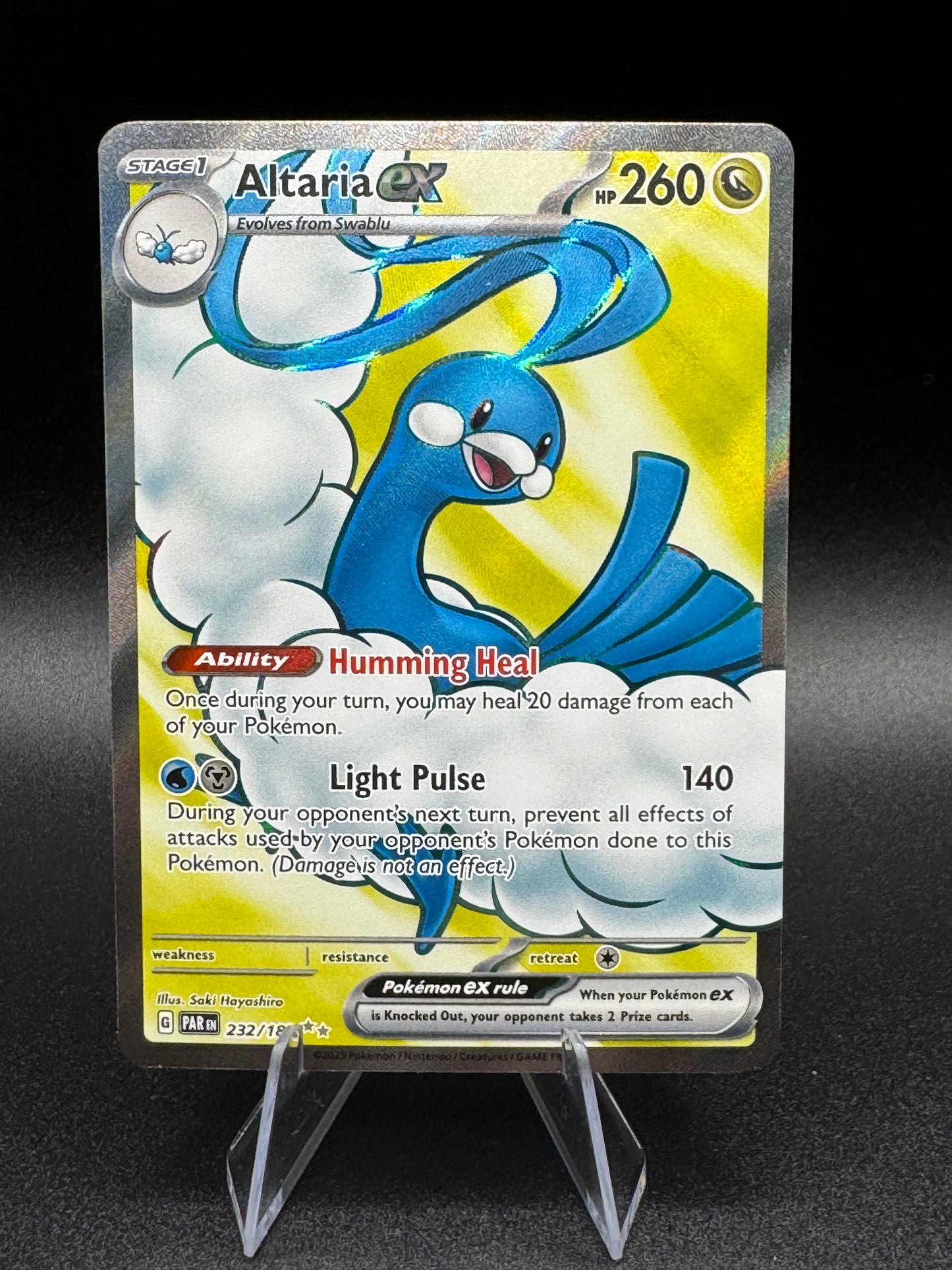 Altaria ex - 232/182 - Pokemon Paradox Rift Full Art Ultra Rare Card NM - Single