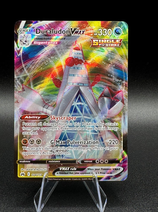 Duraludon VMAX 104/159 Crown Zenith Holo Pokemon Card NM - Single