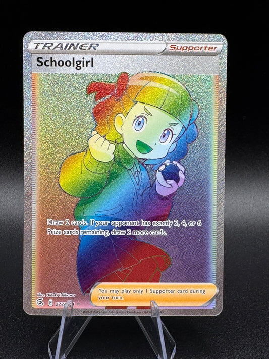 🎴Schoolgirl (Secret) #277/264 SWSH08: Fusion Strike Secret Rare Near Mint - Single