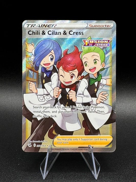 Pokemon Chili & Cilan & Cress 258/264 Fusion Strike NM - Single