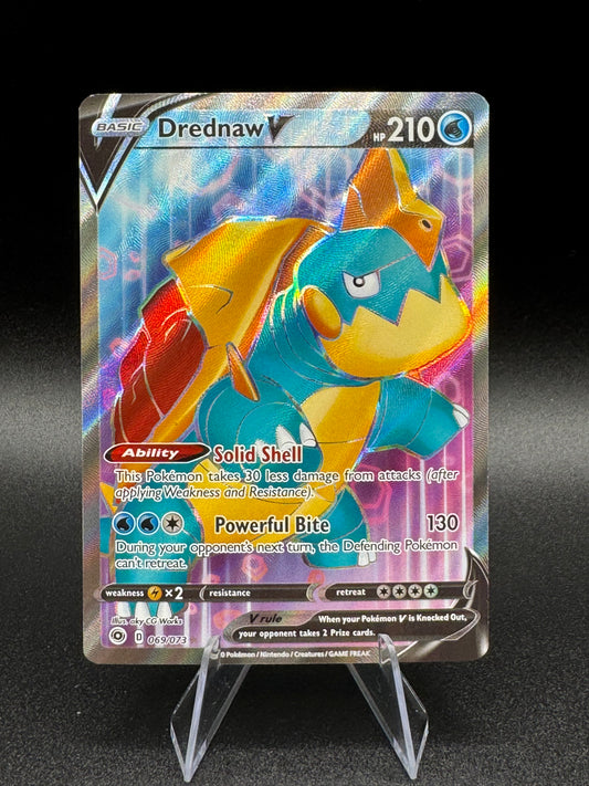 Pokemon TCG DREDNAW V 069/073 Full Art Champion's Path Ultra Rare (NM-MT) - Single