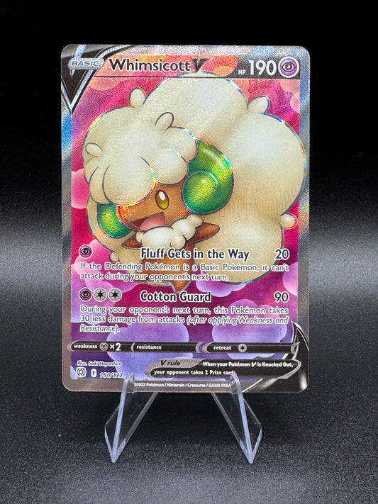 Pokemon Whimsicott V 160/172 Brilliant Stars Ultra Rare Full Art Holo NM - Single