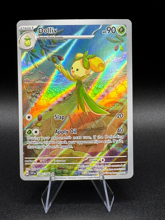 Pokemon Scarlet and Violet DOLLIV - ILLUSTRATION RARE - 200/198 - NM - Single